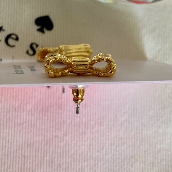 NWT ♠️ Kate Spade Mini Bow Pendant Necklace & Earrings Set - Picture 9 of 11